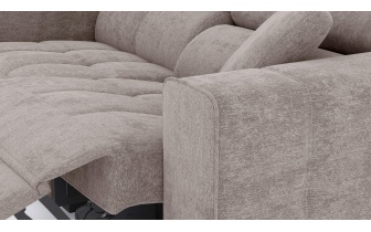 Canapé droit 3 places avec un relax électrique à côté droit QUARTZ