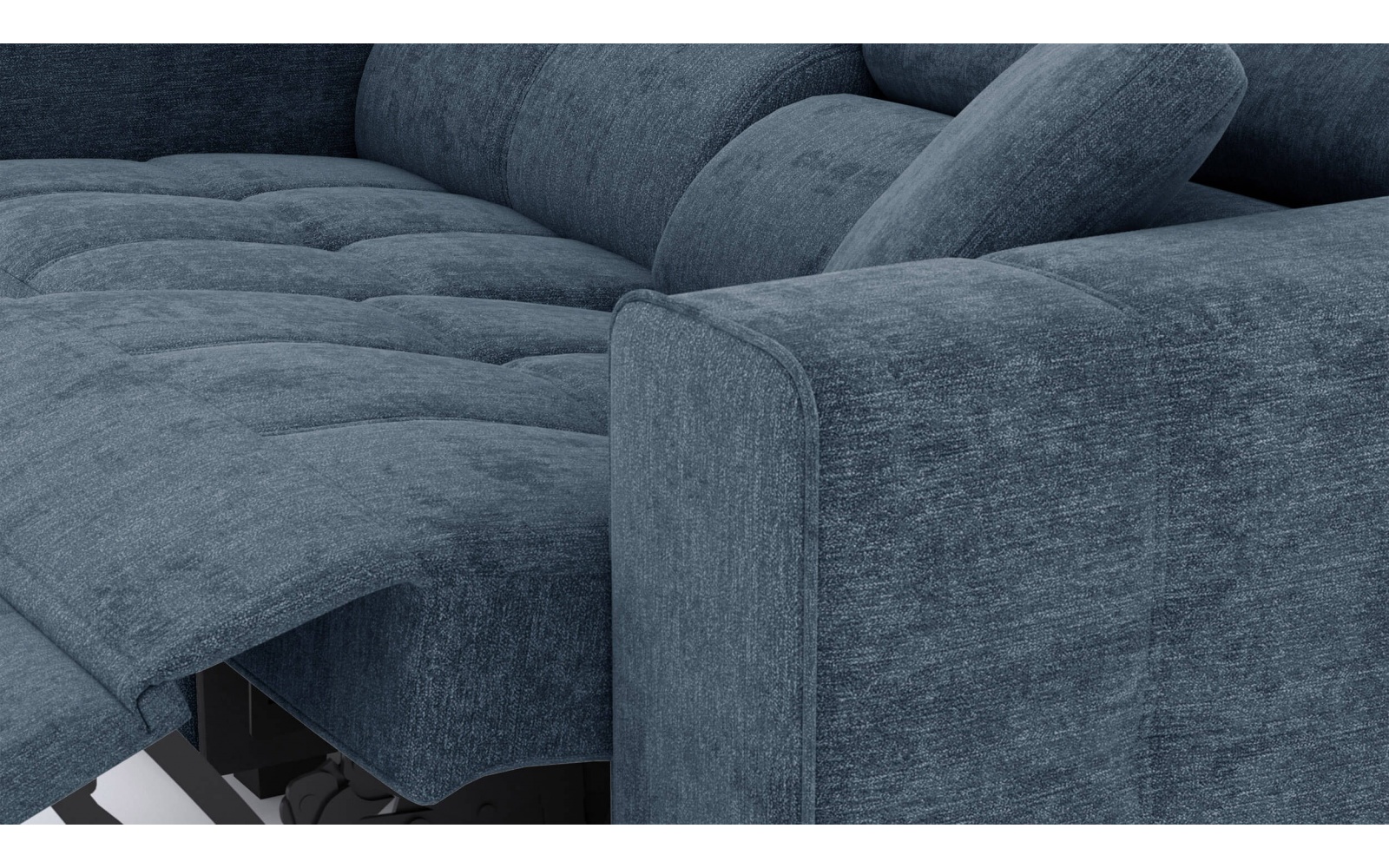 Canapé droit 3 places avec un relax électrique à côté droit QUARTZ