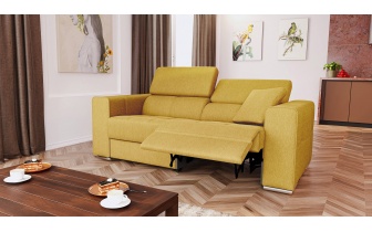 Canapé droit 3 places avec un relax électrique à côté droit QUARTZ