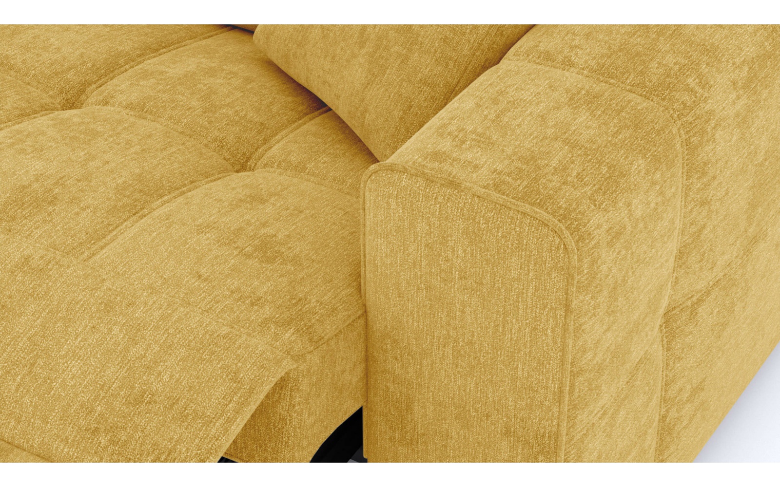 Canapé droit 3 places avec un relax électrique à côté droit QUARTZ