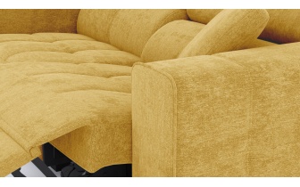 Canapé droit 3 places avec un relax électrique à côté droit QUARTZ