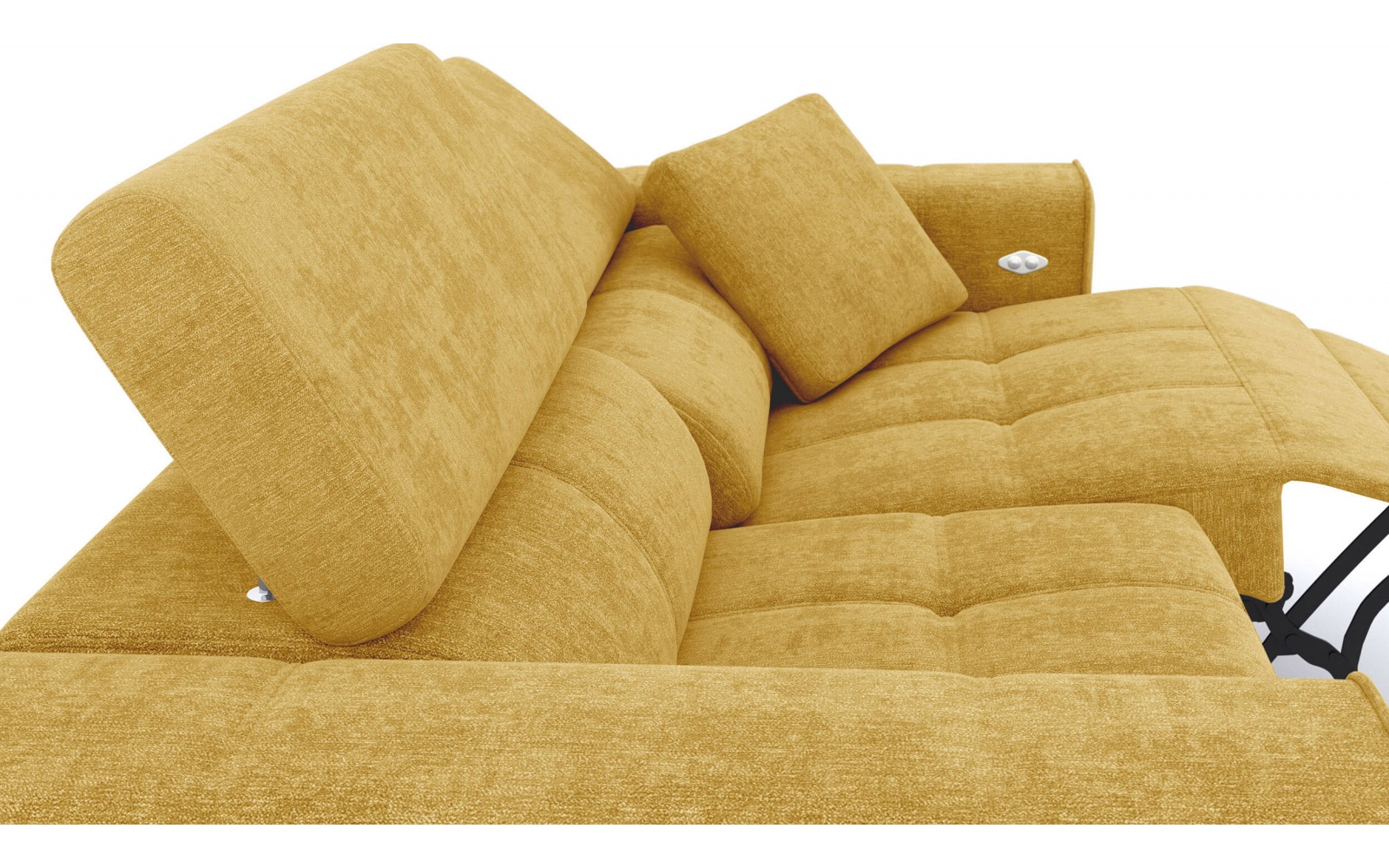 Canapé droit 3 places avec un relax électrique à côté droit QUARTZ