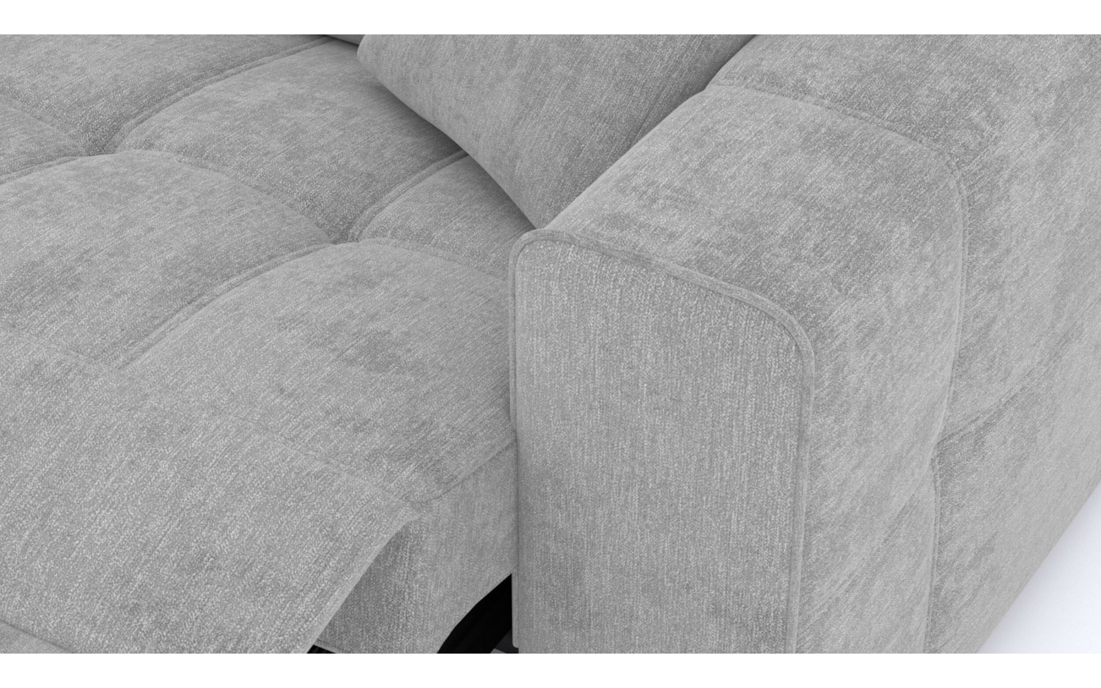 Canapé droit 3 places avec un relax électrique à côté droit QUARTZ