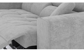 Canapé droit 3 places avec un relax électrique à côté droit QUARTZ