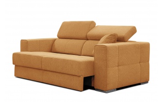 Canapé droit 3 places avec siège extensible électrique QUARTZ