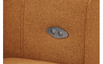 Canapé droit 3 places avec siège extensible électrique QUARTZ