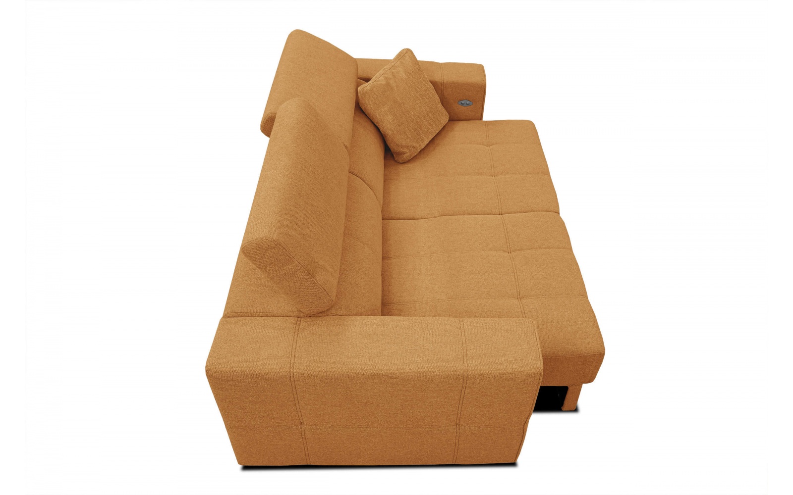 Canapé droit 3 places avec siège extensible électrique QUARTZ