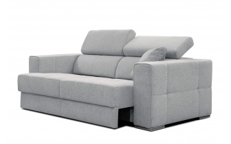 Canapé droit 3 places avec siège extensible électrique QUARTZ