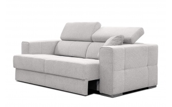 Canapé droit 3 places avec siège extensible électrique QUARTZ