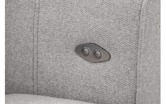 Canapé droit 3 places avec siège extensible électrique QUARTZ