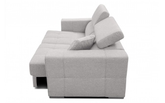 Canapé droit 3 places avec siège extensible électrique QUARTZ