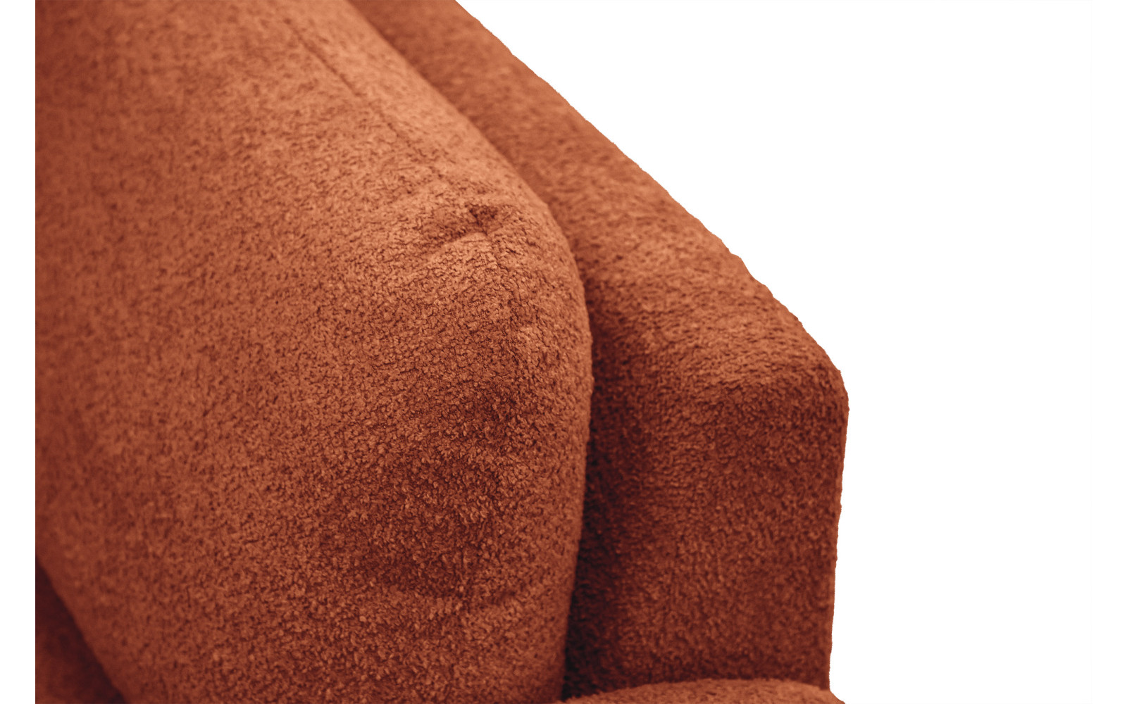 Canapé 2 places FEBE, orange foncé