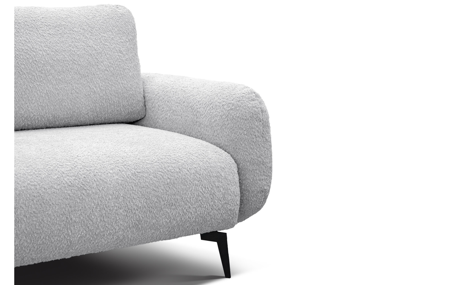 Canapé 2 places FEBE, gris clair