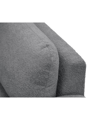 Canapé 2 places FEBE, gris foncé