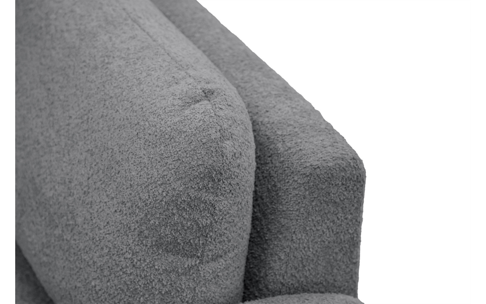 Canapé 2 places FEBE, gris foncé