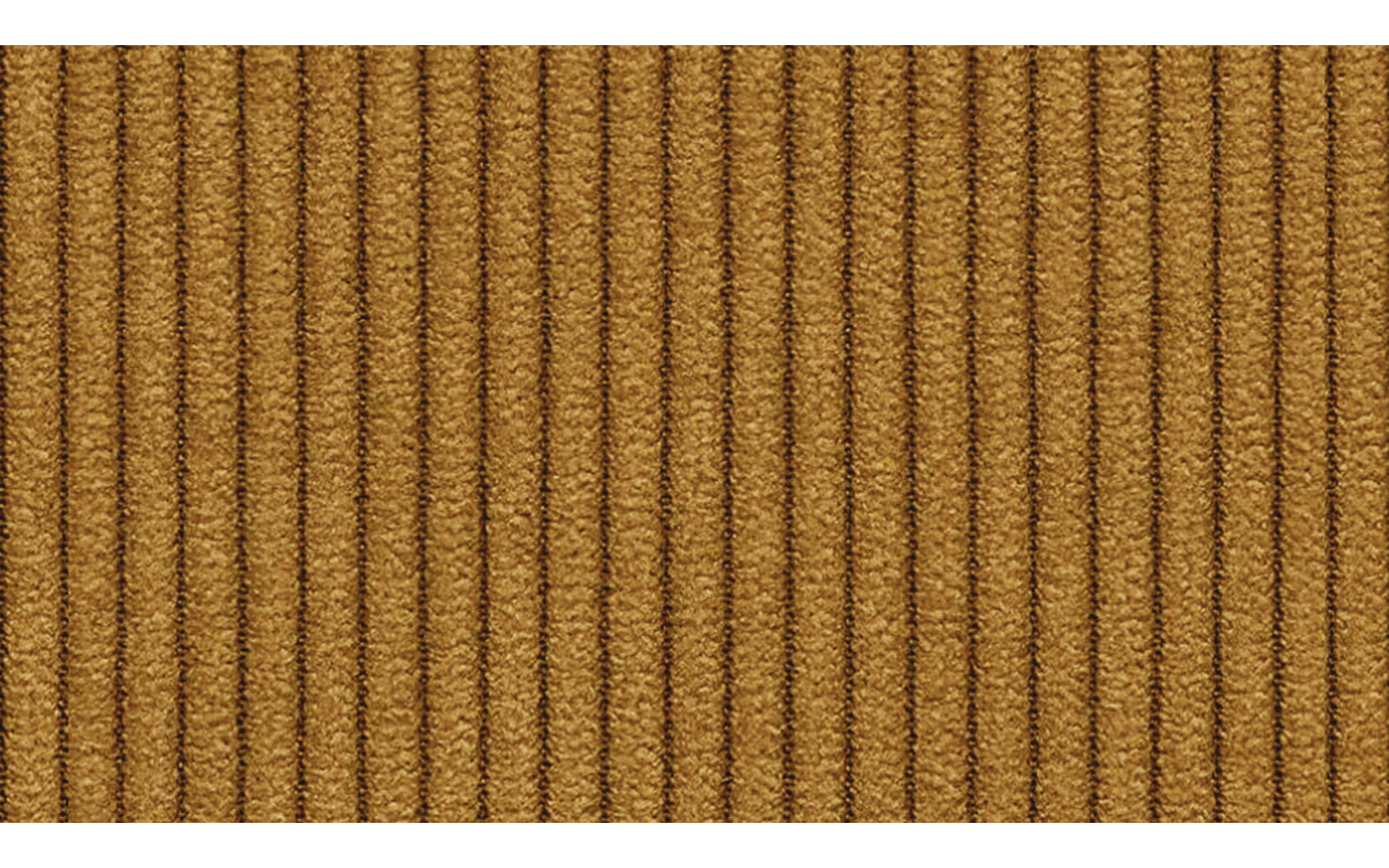 Canapé d'angle gauche 3 places tissu jaune foncé - TAUER