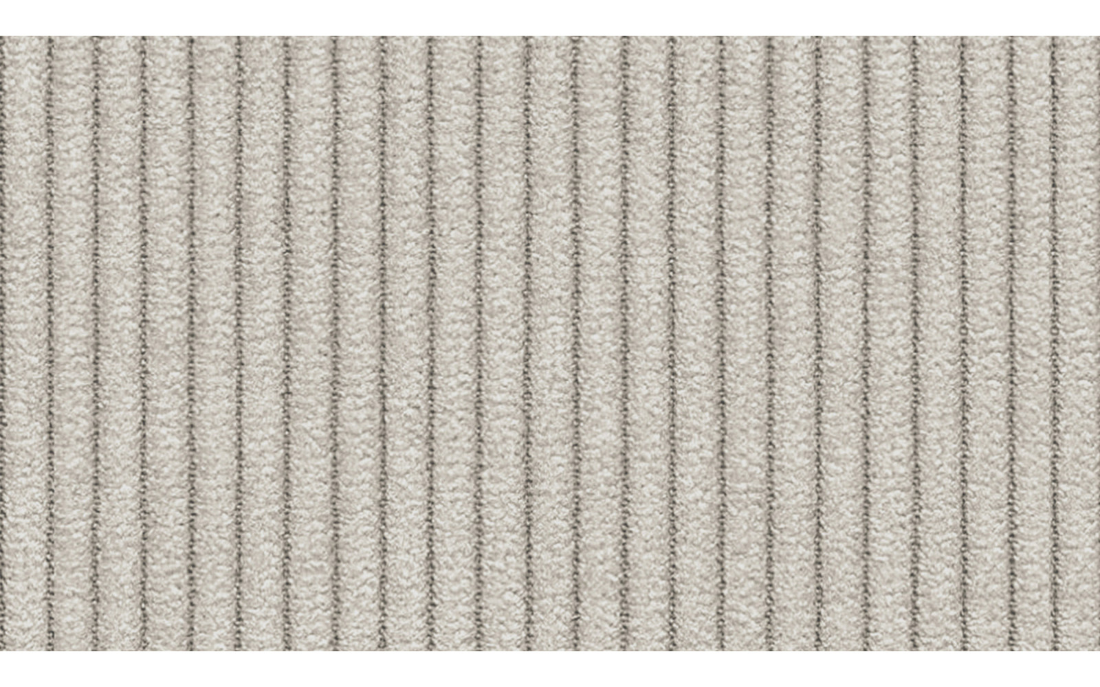 Canapé d'angle gauche 3 places tissu blanc perle - TAUER