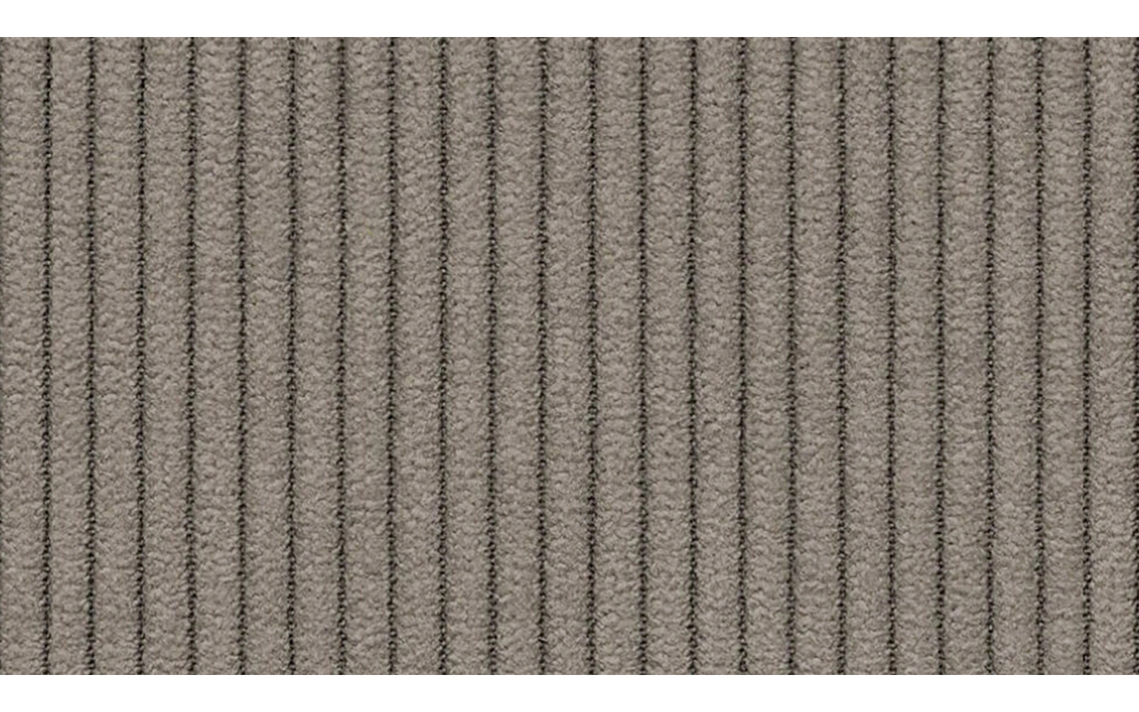 Canapé d'angle droit 3 places tissu taupe - TAUER