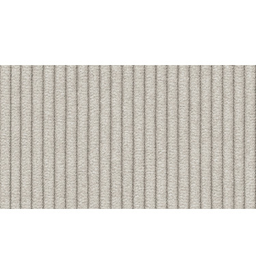 Canapé d'angle droit 3 places tissu blanc perle - TAUER