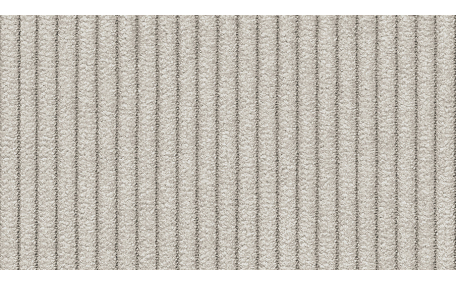 Canapé d'angle droit 3 places tissu blanc perle - TAUER