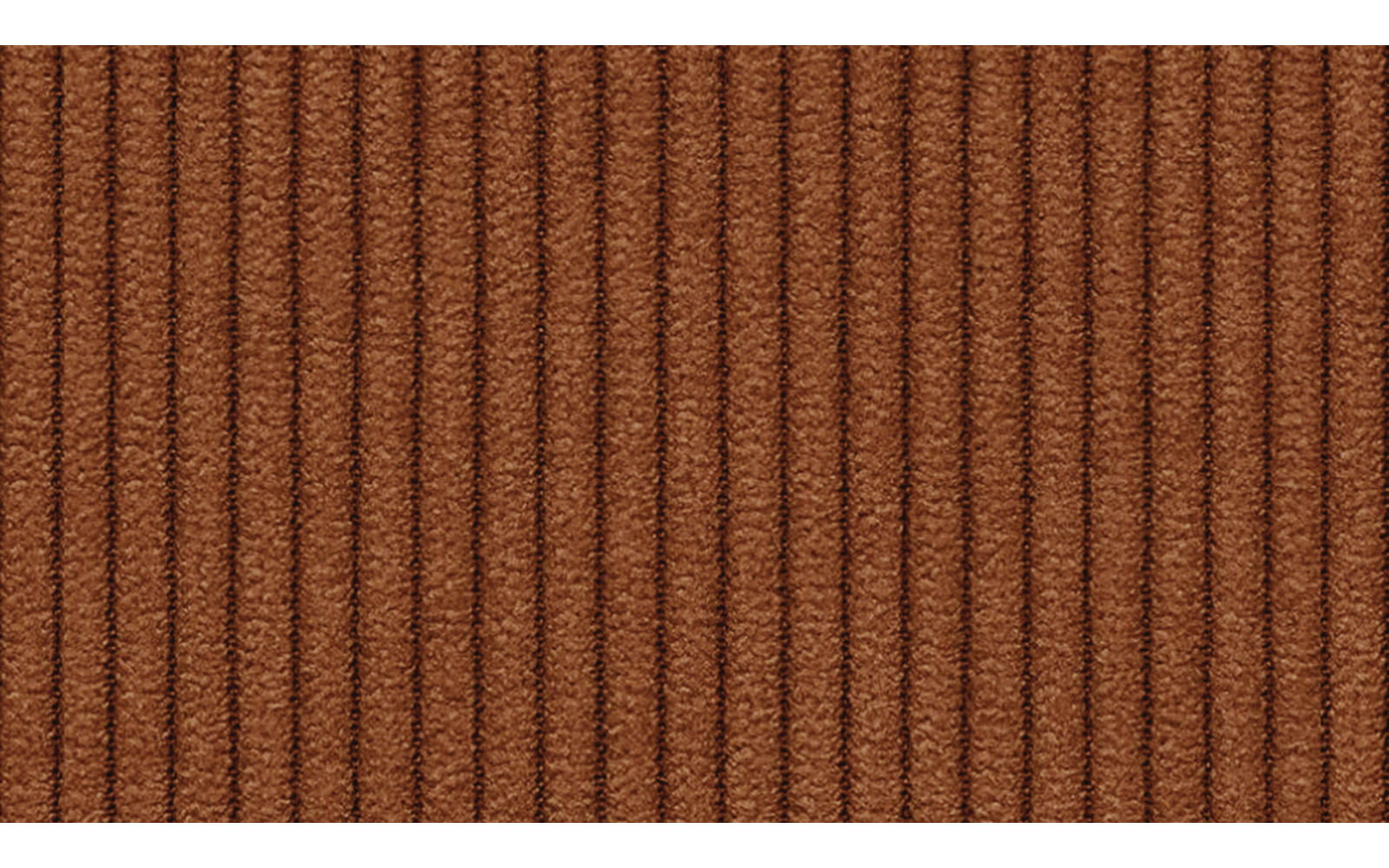 Canapé d'angle droit 3 places tissu orange - TAUER