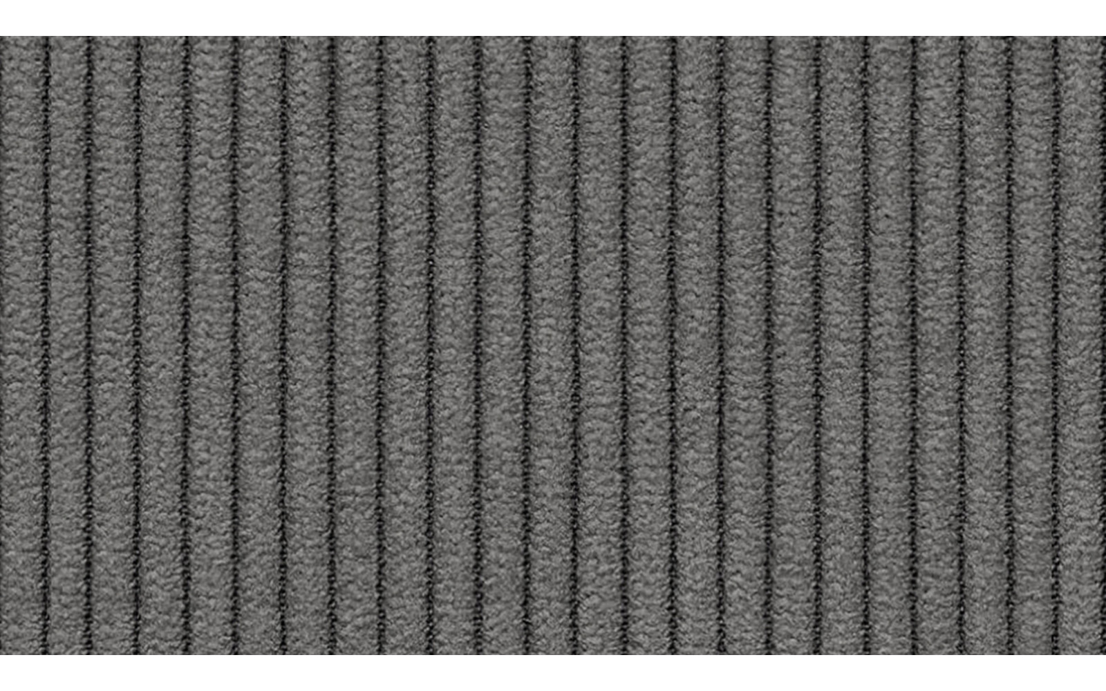 Canapé d'angle droit 3 places tissu gris foncé - TAUER