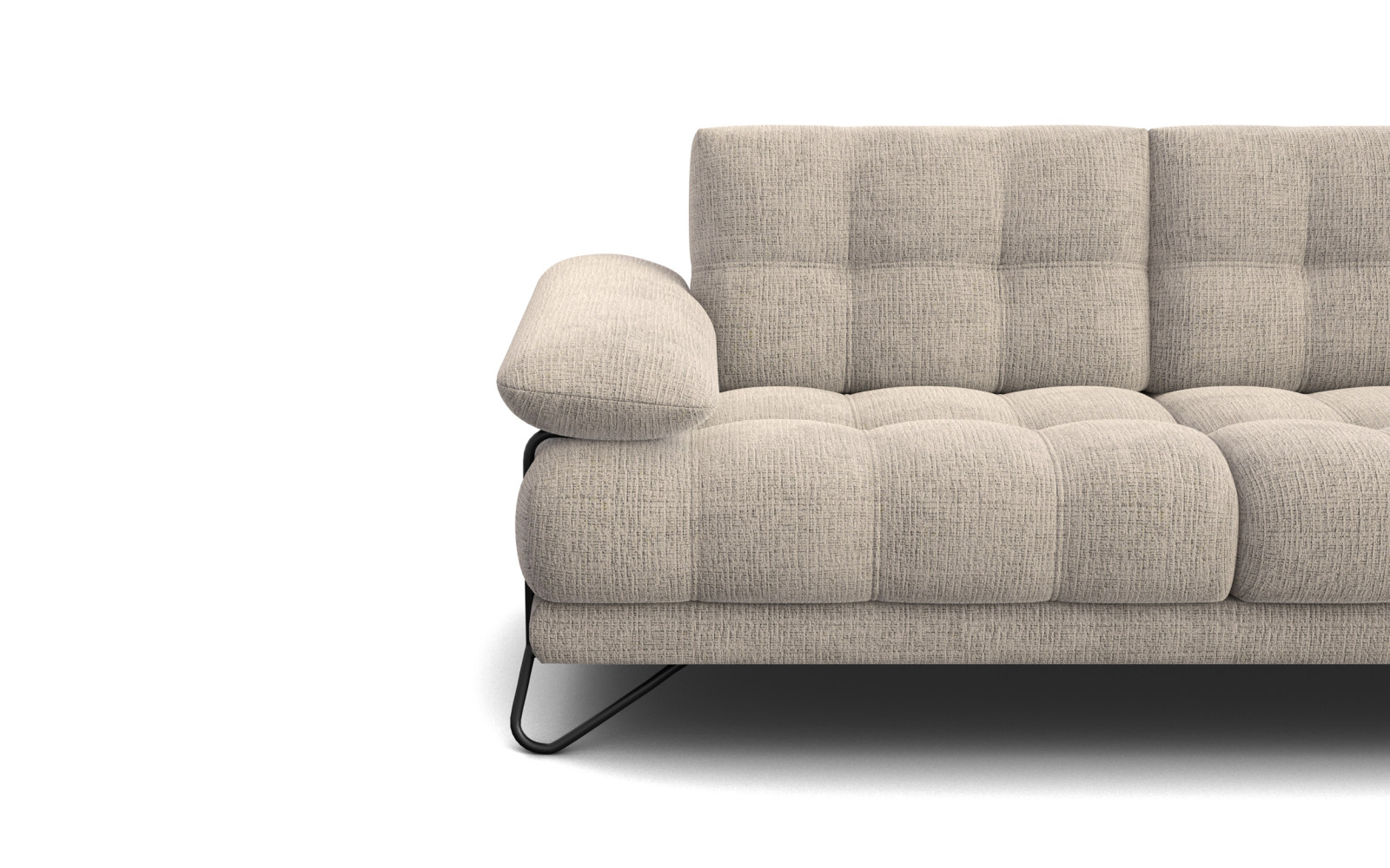 Canapé BUBBARA 2,5 places, beige