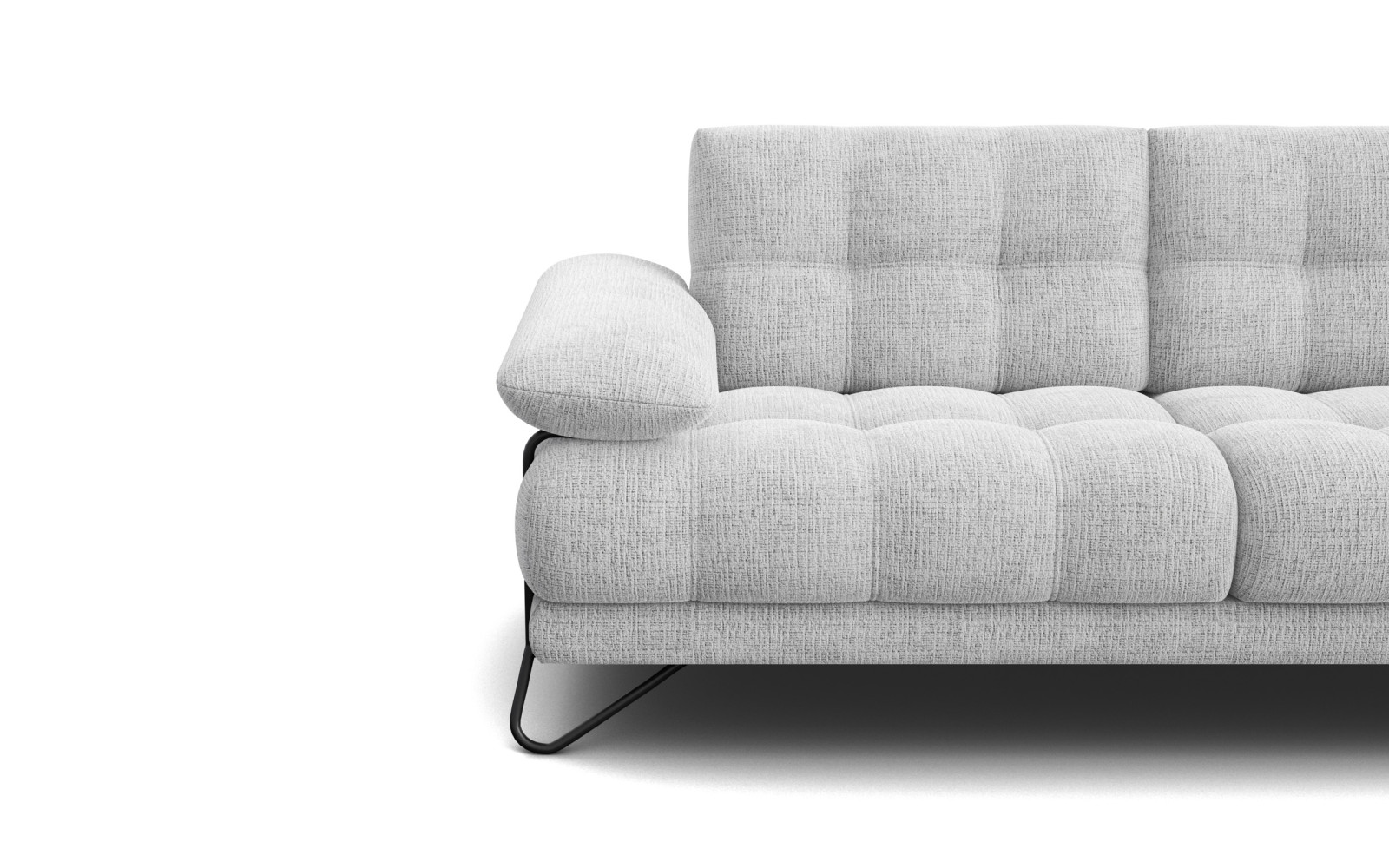 Canapé BUBBARA 2,5 places, gris clair