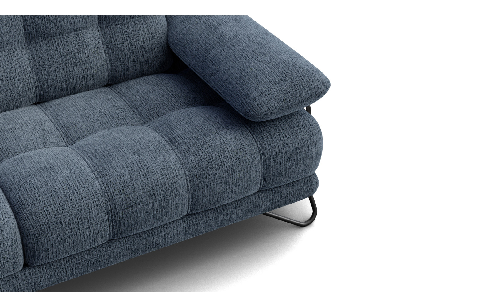 Canapé BUBBARA 2,5 places, bleu marine