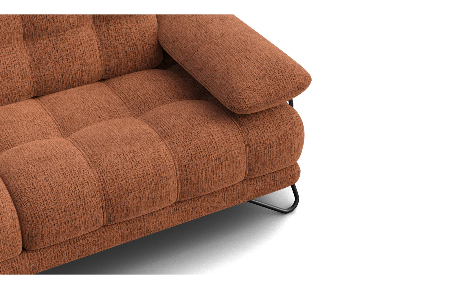 Canapé BUBBARA 2,5 places, orange