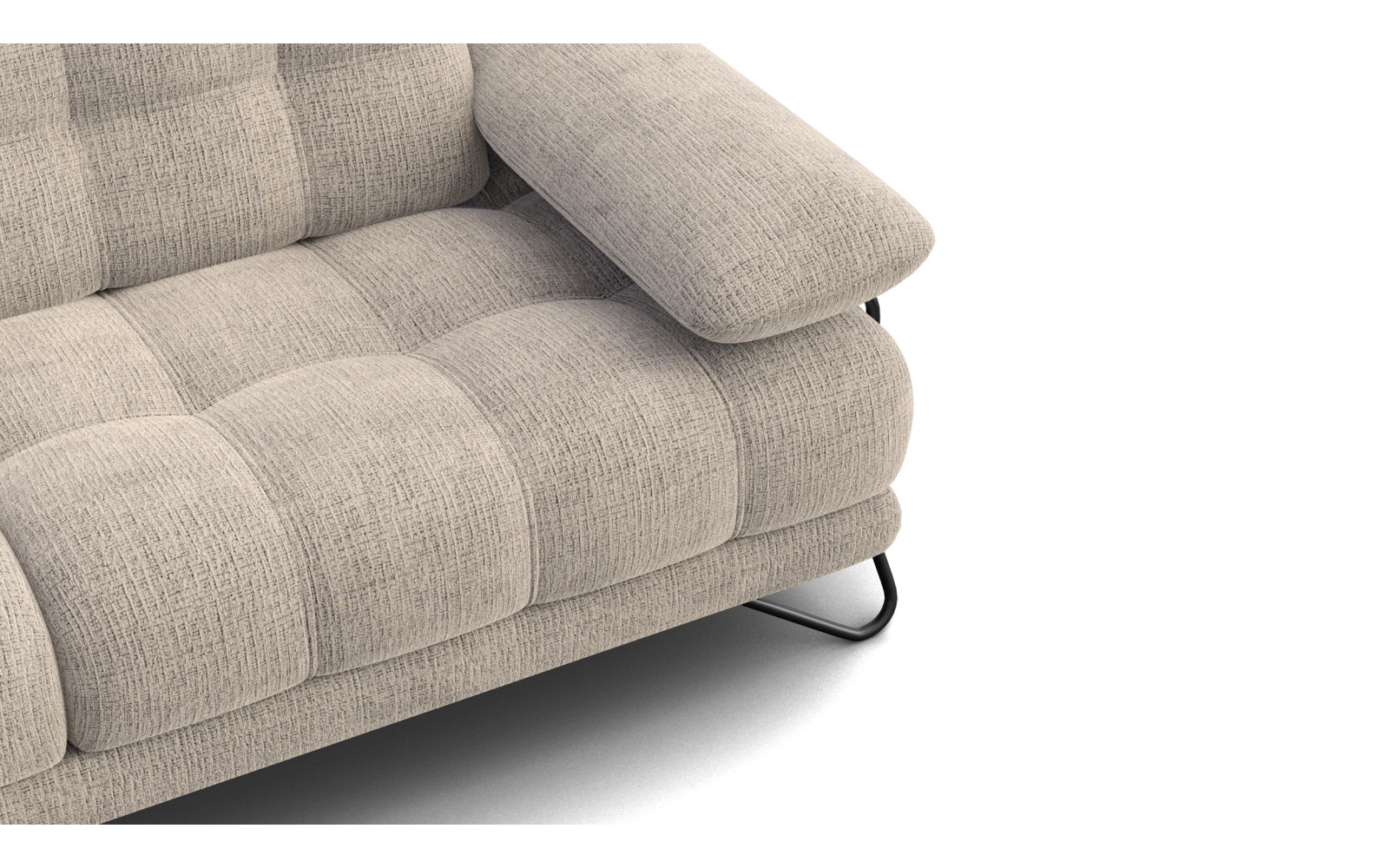 Canapé BUBBARA 2,5 places, beige