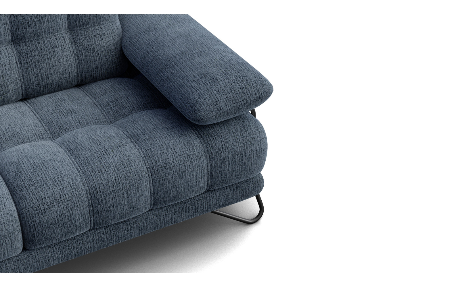 Canapé 2 places BUBBARA, bleu marine