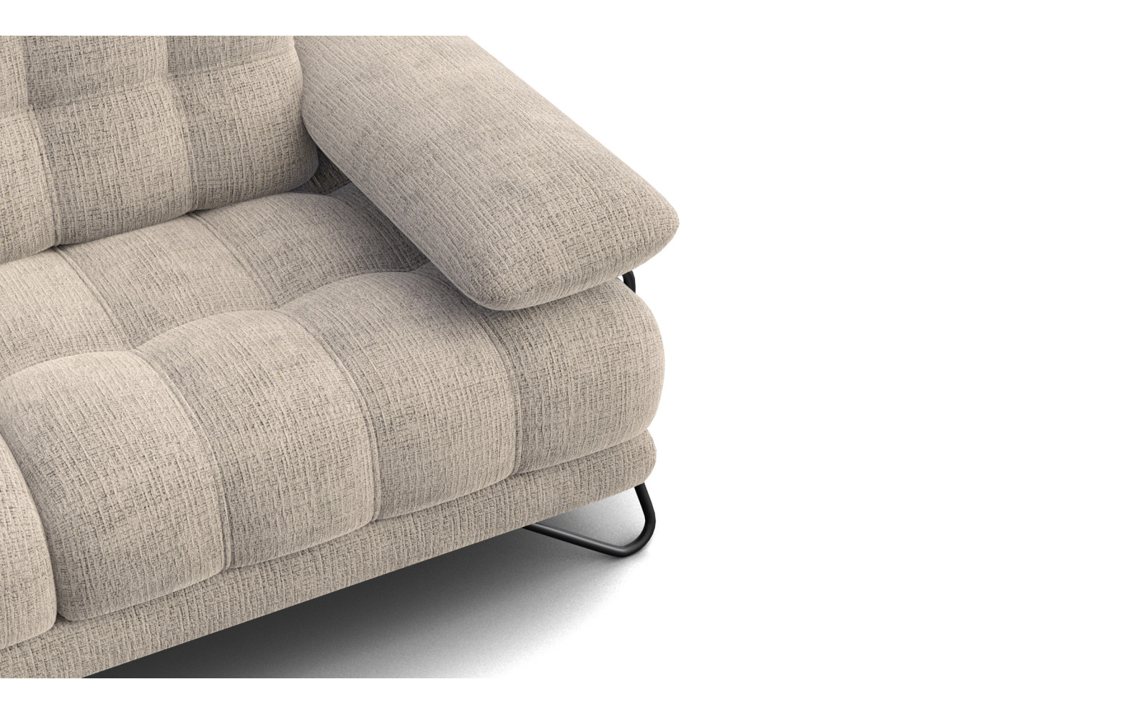 Canapé 2 places BUBBARA, beige