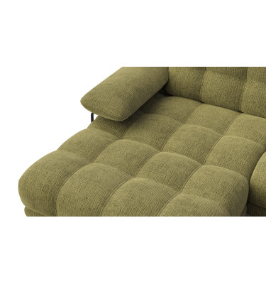 BUBBARA canapé d’angle 4 places gauche, olive