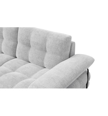 BUBBARA canapé d’angle 4 places gauche, gris clair