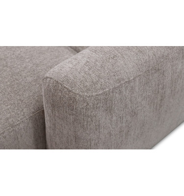 Canapé d'angle 4 places NERO, tissu beige