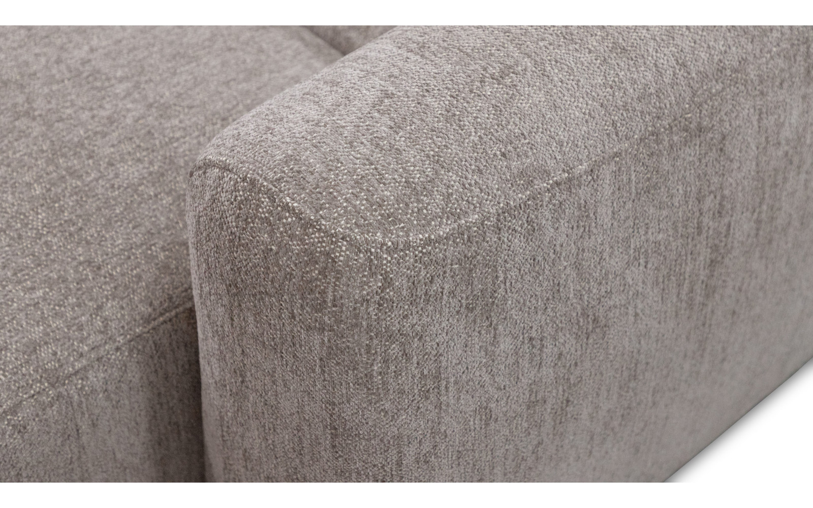 Canapé d'angle 4 places NERO, tissu beige