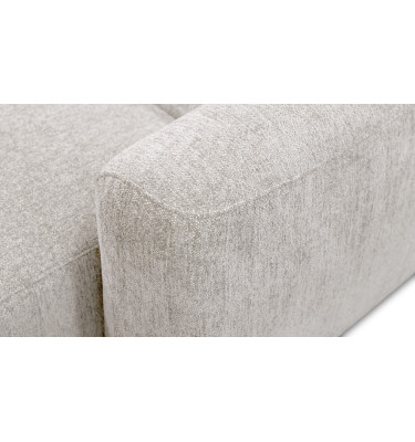 Canapé d'angle 4 places NERO, tissu ecru