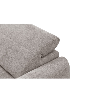 Canapé d'angle 4 places NERO, tissu beige