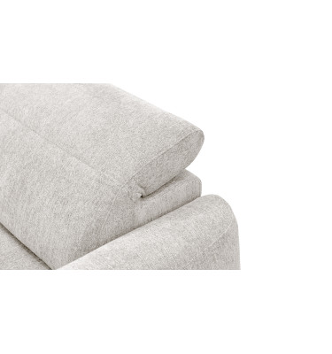 Canapé d'angle 4 places NERO, tissu ecru