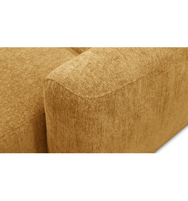 Canapé d'angle 4 places NERO, tissu jaune