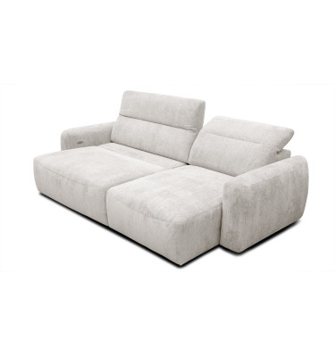 Canapé d'angle 4 places NERO, tissu ecru