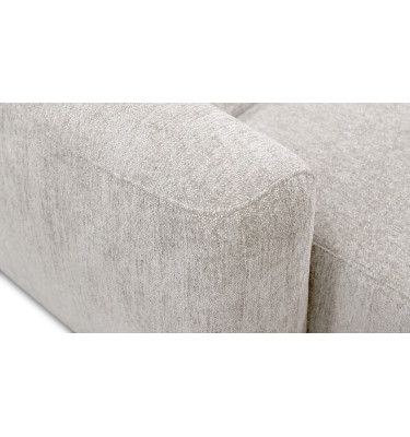 Canapé d'angle 4 places NERO, tissu ecru