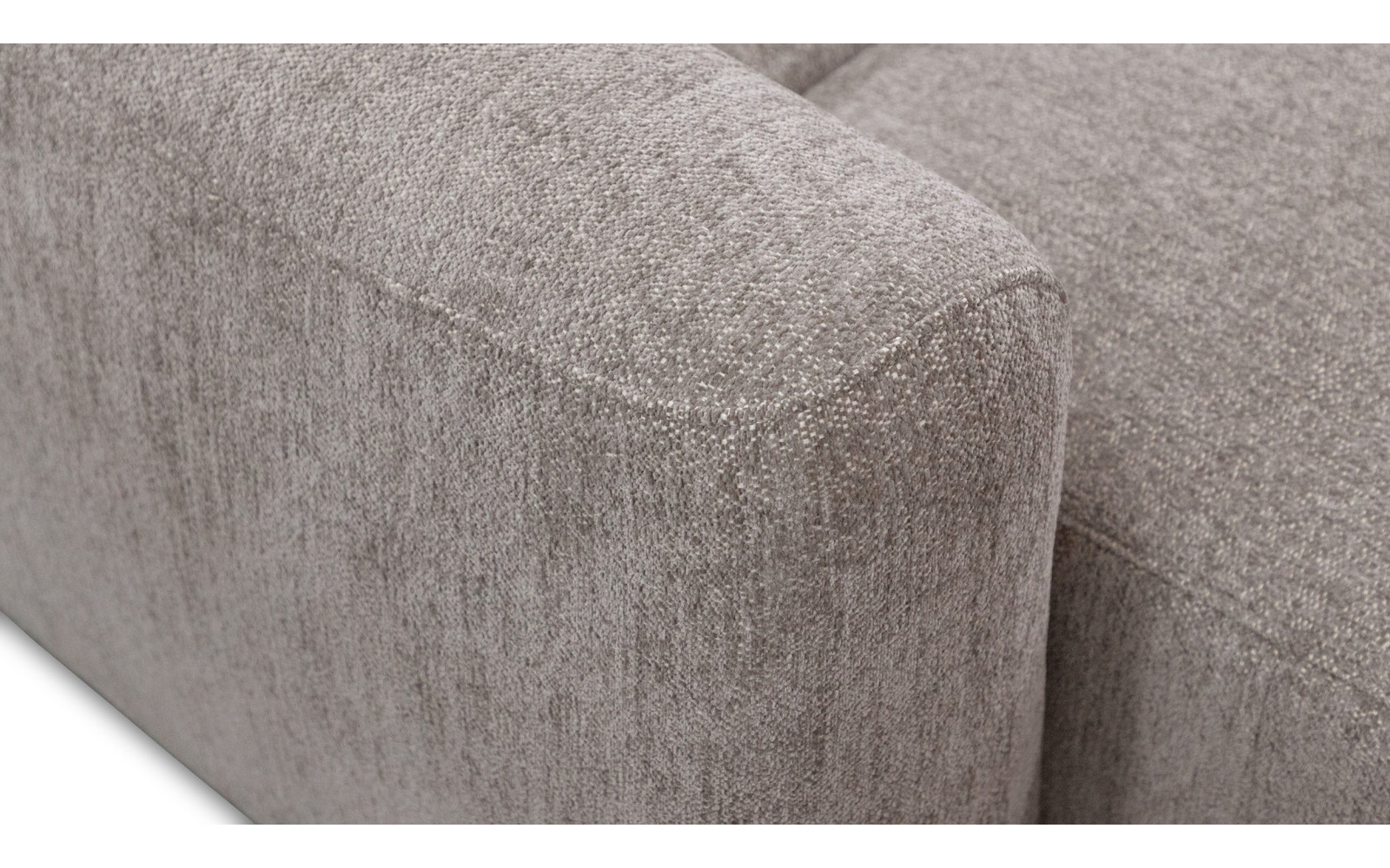 Canapé d'angle 4 places NERO, tissu beige