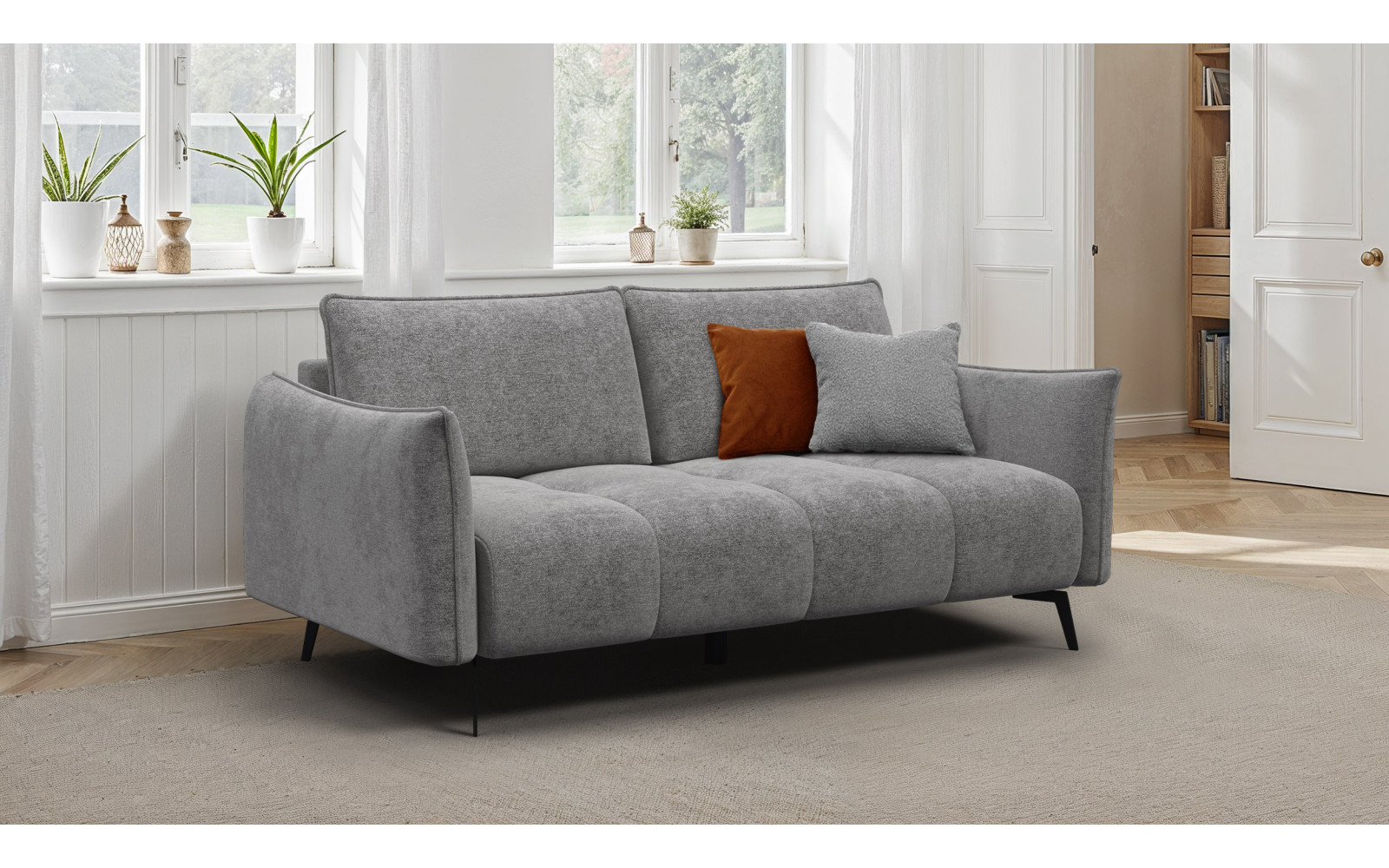 Canapé 2,5 places AERA, gris chaud