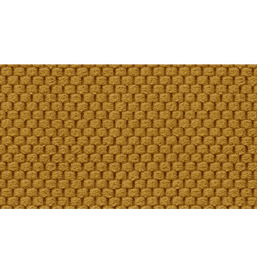 Canapé d’angle 4 places droit FEBE, jaune foncé