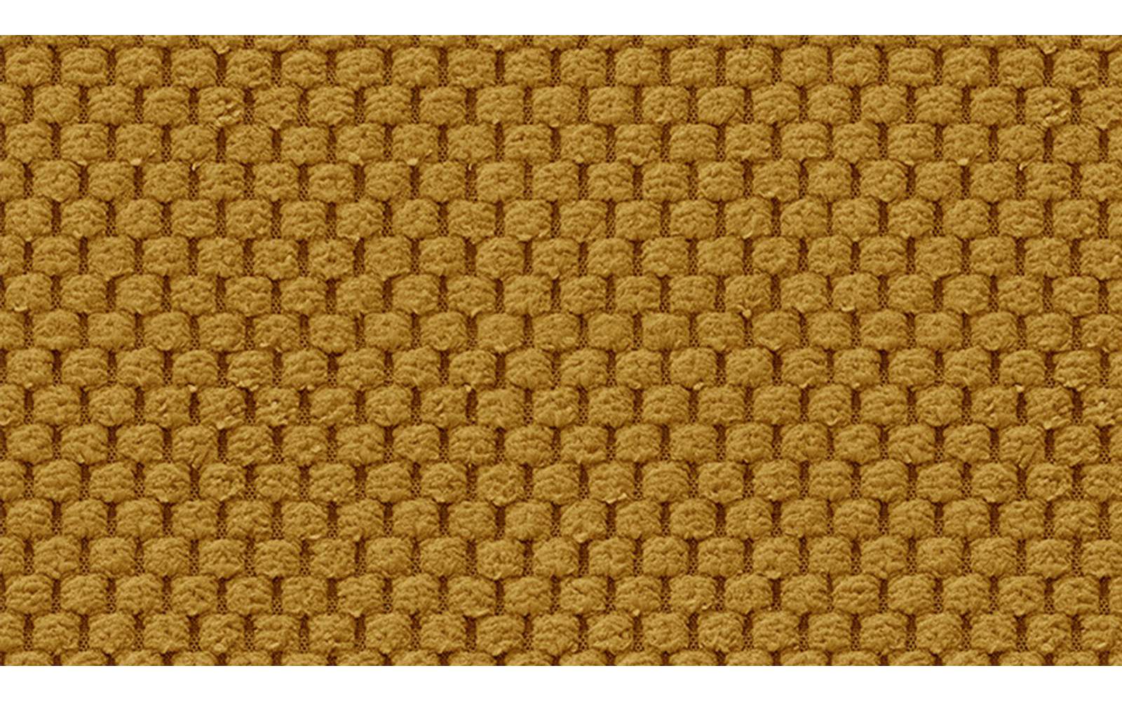 Canapé d’angle 4 places droit FEBE, jaune foncé