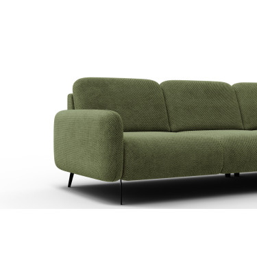 Canapé d’angle 4 places droit FEBE, olive