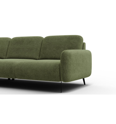 Canapé d’angle 4 places gauche FEBE, olive