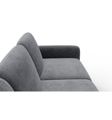 Canapé d’angle 4 places gauche FEBE, gris
